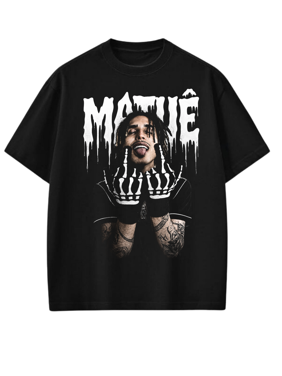 Camiseta Matuê 333 Trap Oversized Preta